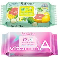BCL - Saborino Morning Mask - Grapefruit - 32pc (1ea) & BCL - Saborino Good Night Mask - 30 pc - Vitamin A (1ea)