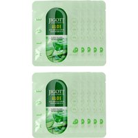 Jigott - Real Ampoule Mask Aloe - 10pcs Set
