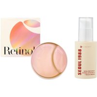 KSECRET - Advanced Regenerating Eye Gel Patches - RETINOL - 102g + SEOUL 1988 Serum : Retinal Liposome 2% + Black Ginseng - 30ml Set