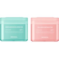 Mediheal - Madecassoside Blemish Pad - 100ea (1ea) + Collagen Ampoule Pad - 100ea (1ea) Set
