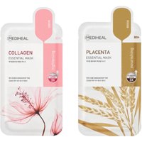 Mediheal - Collagen Essential Mask - 10pcs + Placenta Essential Mask - 10pcs Set