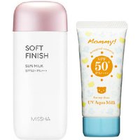 Missha Soft Finish Sun Milk X Isehan Hero Sunscreen Set A