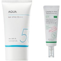 MISSHA All-Around Safe Block Aqua Sun SPF50+ PA++++ (New version of All-Around Safe Block Aqua Sun Gel ) - 50ml X AXIS-Y - Complete No Stress Physical Sunscreen SPF50+ PA++++ - 50ml