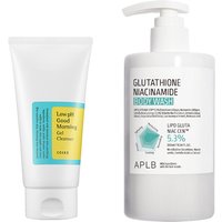 COSRX - Low pH Good Morning Gel Cleanser - 150ml + APLB - Glutathione Niacinamide Body Wash - 300ml Set