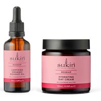 Sukin - Certified Organic Rosehip Oil - 50ml (1ea) X Rosehip Hydrating Day Cream - 120ml (1ea)