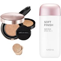 Jung Saem Mool - Masterclass Radiant Cushion - Cushion 15g + Refill 15g - N2 Vanilla (1ea) + MISSHA - All-Around Safe Block...