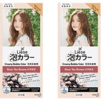 Kao - Liese Creamy Bubble Color (Natural Series) - Rose Tea Brown Duo Set