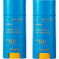 SCINIC Enjoy Super Active Airy Sun Stick SPF50+ PA++++ - 15g (2ea) Set