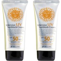3W Clinic - Intensive UV Sunblock Cream SPF50+ PA+++ - 70ml (2ea) Set