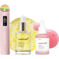 medicube - Booster Pro X2 Booster Air Shot Mode Set - Pink - Brightening and Plumping