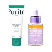 Purito SEOUL - Retinol Retinal 2000 NAD+ Serum - 30ml (1ea) + Mighty Bamboo Panthenol Cream - 100ml (1ea) Set