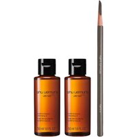 Shu Uemura Hero Set E ( Ultime8 Sublime Beauty Cleansing Oil - 50ml (2pcs) & H9 Hard Formula Eyebrow Pencil - 02 Seal Brown )