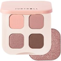 Judydoll - Palette de fards à paupières soyeux 4 couleurs - 5g - 01 Woody Mauve