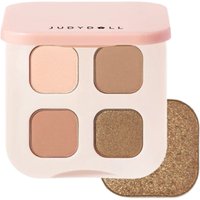 Judydoll - Palette de fards à paupières soyeux 4 couleurs - 5g - 02 Nude Milk Tea