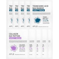 APLB - Tranexamic Acid Niacinamide Sheet Mask (5pcs) X Collagen EGF Peptide Sheet Mask (5pcs)