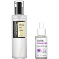 COSRX - Advanced Snail 96 Mucin Power Essence 100ml + APLB - Collagen EGF Peptide Ampoule Serum - 40ml Set