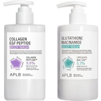 APLB - Glutathione Niacinamide Body Wash - 300ml (1ea) & Collagen EGF Peptide Body Wash - 300ml (1ea) Set