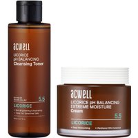 ACWELL - Licorice pH Balancing Cleansing Toner - 150ml + Extreme Moisture Cream - 55ml Set