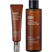 ACWELL - No5.5 Licorice pH Balancing Cleansing Toner - 150ml (1ea) + Licorice pH Balancing Intensive Eye Cream - 30ml (1ea) Set