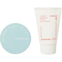 innisfree - No-Sebum Mineral Powder (New Version) - 5g (1ea) + Cherry Blossom Glow Jelly Cream - 50ml (1ea) Set