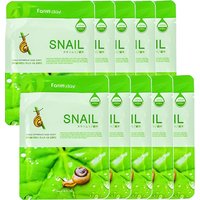 Farm Stay - Visible Difference Mask Sheet - Snail - 1pc (10ea) Set