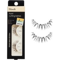 fillimilli - Point Cutting Lashes - 2 pairs - 02 Natural J-Curl (10mm)