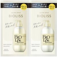 Kose - Salon Style Bioliss Pure Retouch Silky Straight Shampoo & Conditioner Trial Set - 10ml+10ml