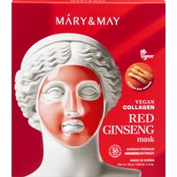 Mary&May - Vegan Collagen Red Ginseng Mask - 30g*4ea