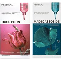 Mediheal - Rose PDRN Essential Mask - 10pcs & Madecassoside Essential Mask - 10pcs Set