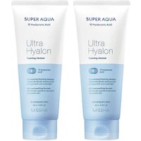 MISSHA - Super Aqua Ultra Hyalon Foaming Cleanser - 200ml (2ea) Set