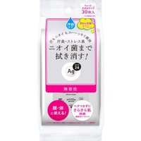 Shiseido - Ag Deo 24 Clear Shower Sheet - 30pcs - Unscented
