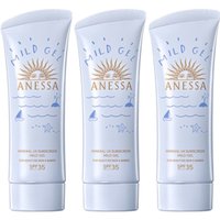 Shiseido Anessa Moisture UV Sunscreen Mild Gel SPF35 PA+++ - 90g (3ea) Set