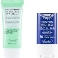 Benton - Mineral Sun Stick (SPF50 PA++++) - 15g + Air Fit UV Defense Sun Cream SPF50+ PA++++ - 50ml (1ea) Set