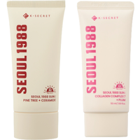 KSECRET - SEOUL 1988 Sun : Collagen Complex 7 + Plum SPF50+ PA++++ - 50ml (1ea) & SEOUL 1988 Sun : Pine Tree + Ceramide SPF50+