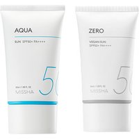 MISSHA - All-Around Safe Block Aqua Sun SPF50+ PA++++ (New version of All-Around Safe Block Aqua Sun Gel ) - 50ml (1ea) + Zero