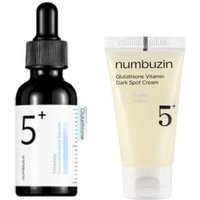 numbuzin - No.5+ Glutathione Vitamin Concentrated Serum - 30ml (1ea) & Dark Spot Cream - 15ml (1ea) Set