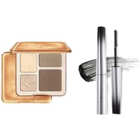 Judydoll - 2 In 1 Highlighter Contour Palette - 9g - 02 Wood (1ea) & Dual-Wing Serum Mascara - 3g - 01 Black (1ea) Set