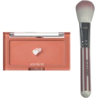 Romand - Better Than Cheek (2022 New Version) - 4g - C03 Fig Chip (1ea) + MissLady - Cheek Brush - Pink and White (1ea)Set