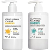 APLB - Glutathione Niacinamide Body Lotion - 300ml (1ea) & Retinol Vitamin C Vitamin E Body Wash - 300ml (1ea) Set