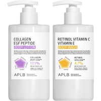 APLB - Collagen EGF Peptide Body Lotion - 300ml (1ea) & Retinol Vitamin C Vitamin E Body Wash - 300ml (1ea) Set