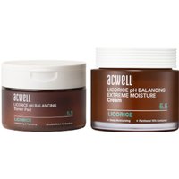 ACWELL - Licorice pH Balancing Toner Pad - 160ml/70pads + Extreme Moisture Cream - 55ml Set