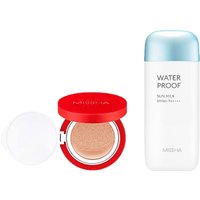 MISSHA - All-Around Safe Block Waterproof Sun Milk SPF 50+/PA++++ - 70ml X MISSHA - Velvet Finish Cushion SPF50+ PA+++ - 15g - 23