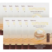 Farm Stay - Rice & Bifida Complexion Perfect Cream Mask - 10pcs