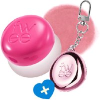 Fwee - Lip & Cheek Blurry Pudding Pot + Pendant Keyring (Random Color) Set - 5g - PK01 Baby