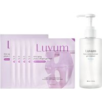 LUVUM - Bamboo Hyaluronic Moisture Gel Cleanser - 200ml + Slow Aging Phyto Collagen Gel Mask - 5 pcs Set