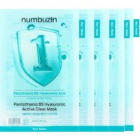 numbuzin - No. 1 Pantothenic B5 Hyaluronic Active Clear Mask (New Version of No.1 Dewy Glow Spa Sheet Mask) - 27g*5ea