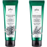 plu - Body Scrub - 200g - Berry Mix (1ea) & Rosemary Herb (1ea) Set