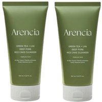 Arencia - Green Tea + LHA Deep Pore Rice Cake Cleanser - 150ml (2ea) Set