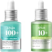ANUA - PDRN Hyaluronic Acid Capsule 100 Serum + Azelaic Acid 10 Hyaluron Redness Soothing Serum Set