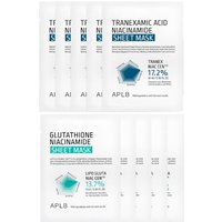 APLB - Tranexamic Acid Niacinamide Sheet Mask (5pcs) X Glutathione Niacinamide Sheet Mask (5pcs)